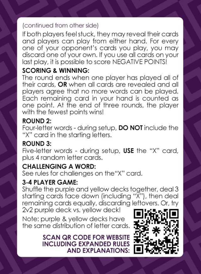 Remix rules card side 2